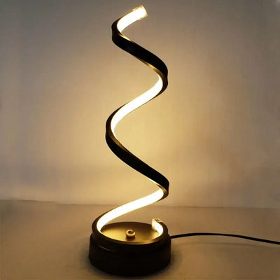 LED Spiral Curved Desk Lamp - TinnLizzie