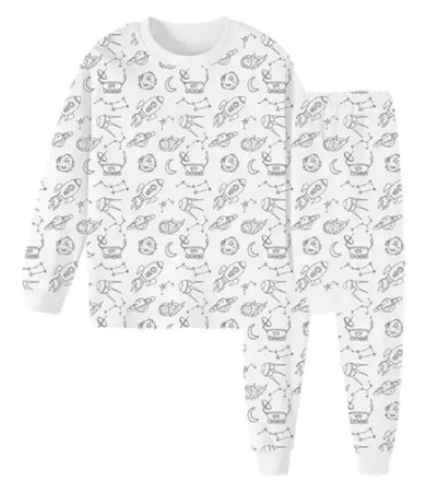 Children's Pajama Set Stick Figure - TinnLizzie