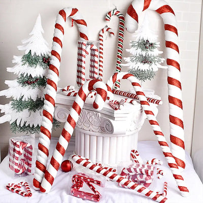 Christmas Candy Canes, Balls, Candy Decor - TinnLizzie