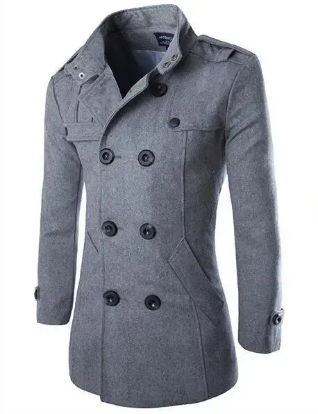 Mens Overcoat Trench Jacket - TinnLizzie