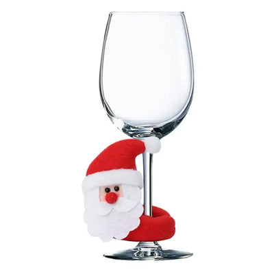 Christmas Wine Glass Decor - TinnLizzie