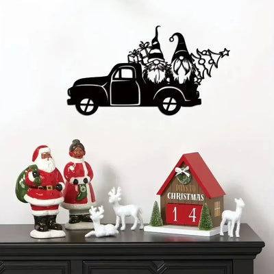 Santa Claus Pickup Wall Decor - TinnLizzie